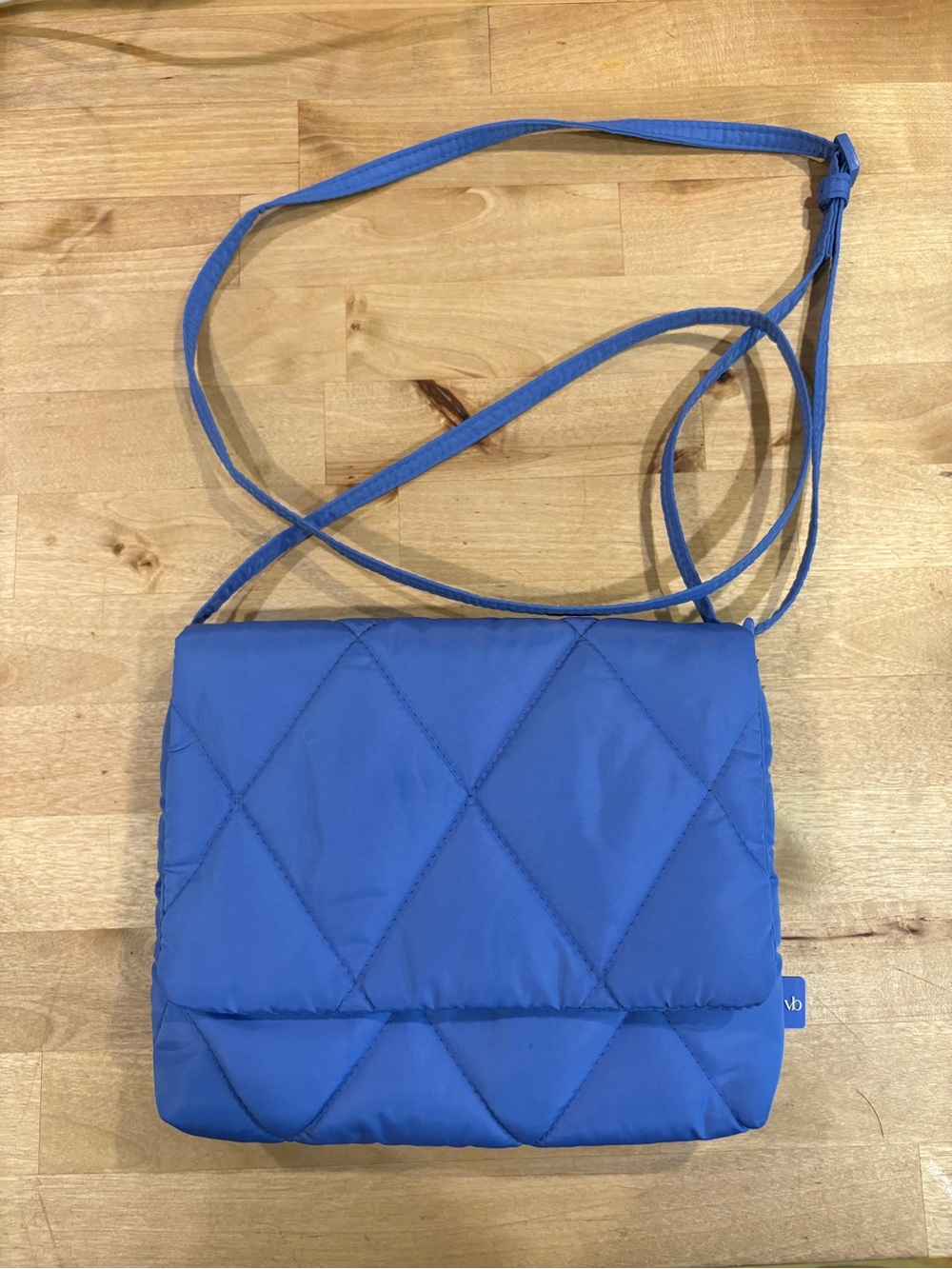 Vera Bradley Baird Quilted Blue Crossbody Bag